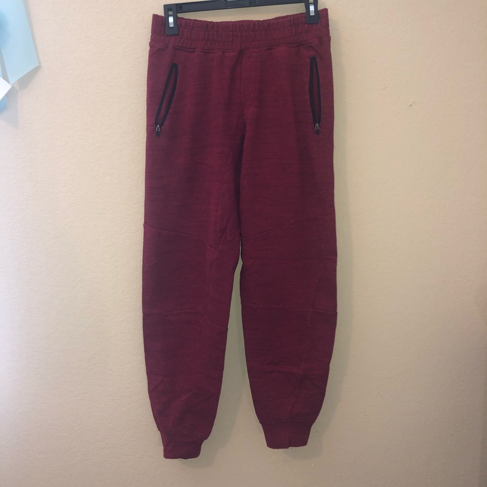 Men’s Brooklyn Cloth Jogger Sweat Pants Red Sz S